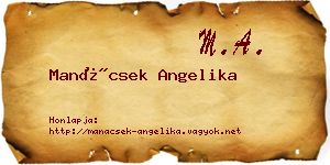 Manácsek Angelika névjegykártya